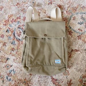 TOMS canvas backpack